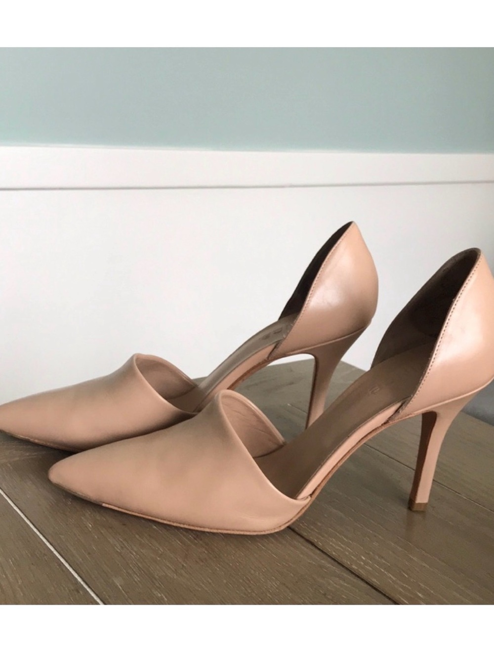 Vince Cappuccino Claire D’Orsay Nude Stiletto Pumps 7.5